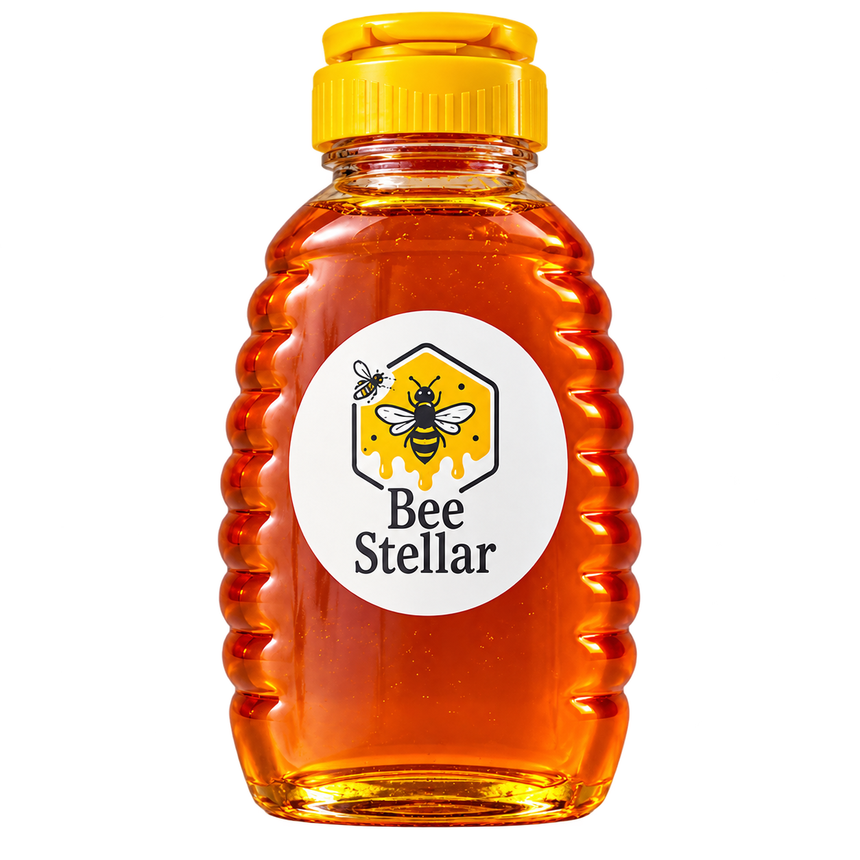 Bee Stellar honey 16 oz squeeze bottle